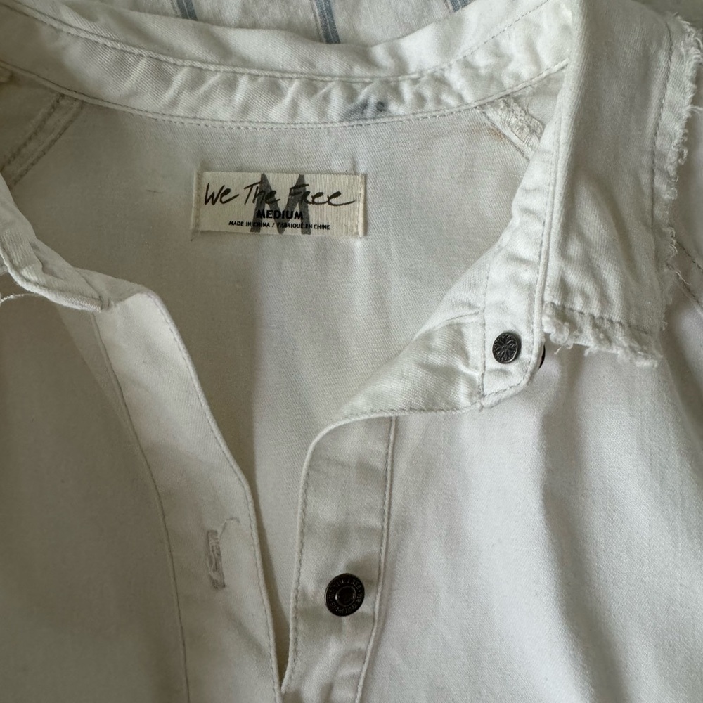 We the free - white denim dress.